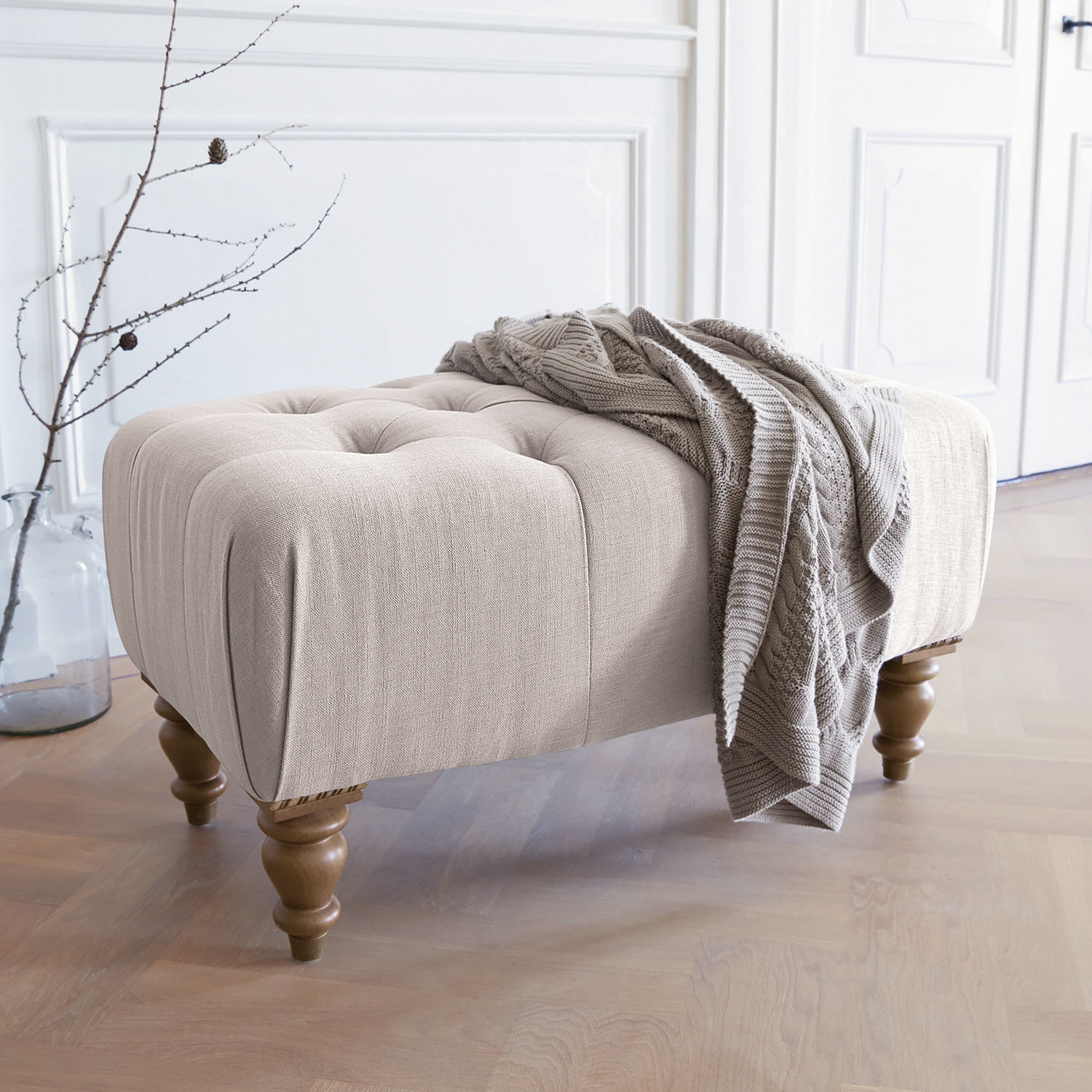 Hocker Durance leinen