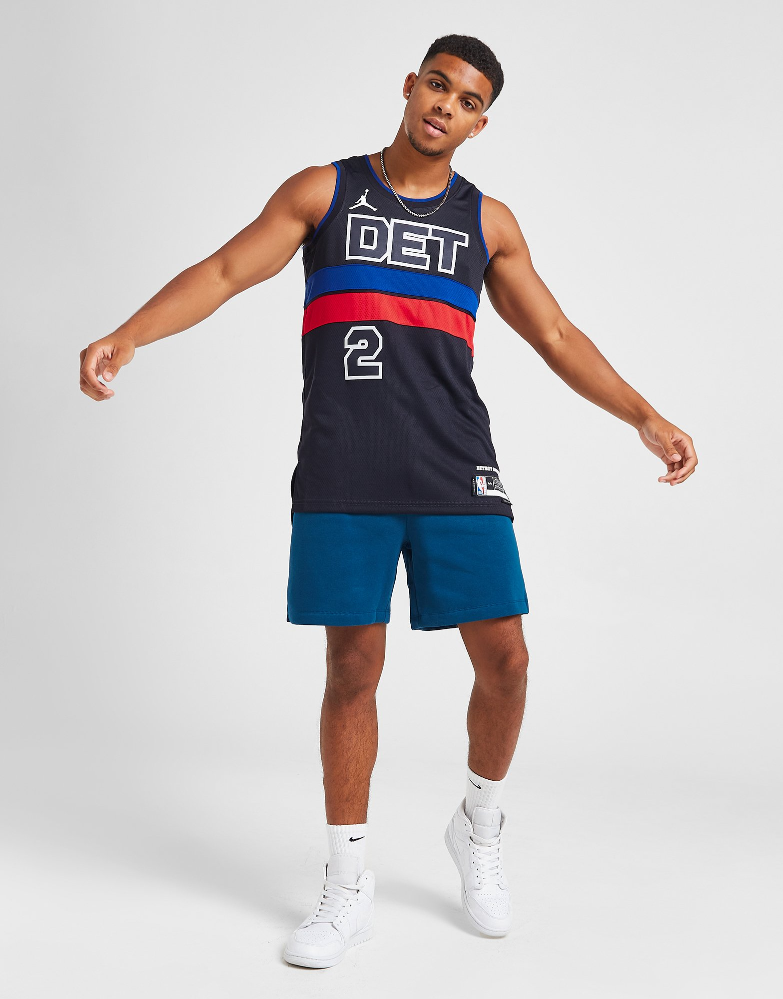 Jordan Maillot NBA Detroit Pistons Cunningham #2 Swingman Homme