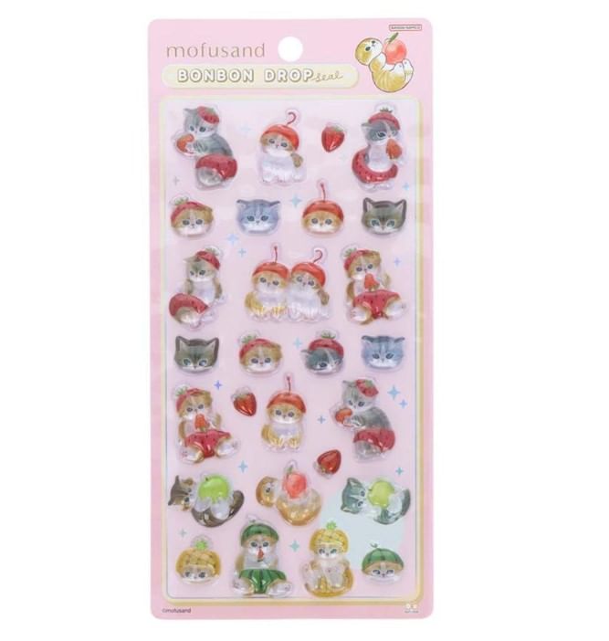 Sun-Star Stationery - mofusand BonBon Drop Sticker
