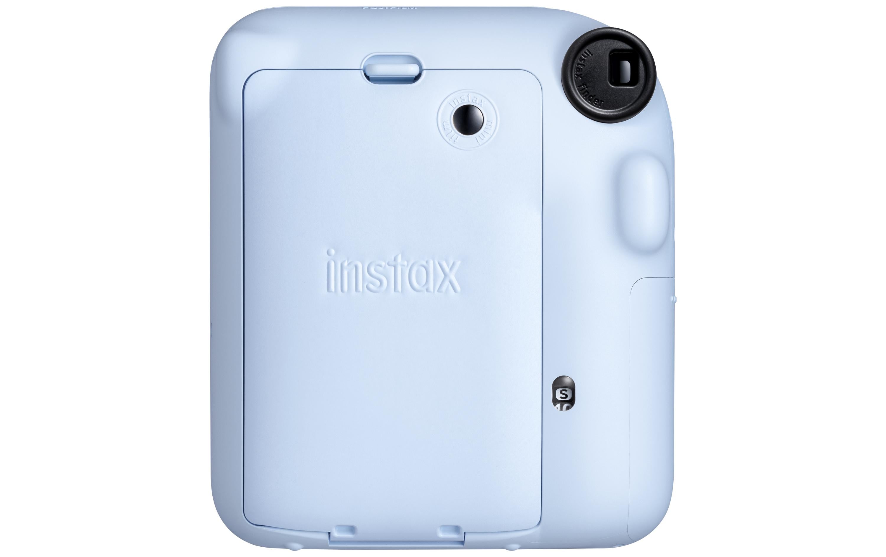 Fotokamera Instax Mini 12 BlauSofortbildkamera mit Blitz und Selfie-Modus