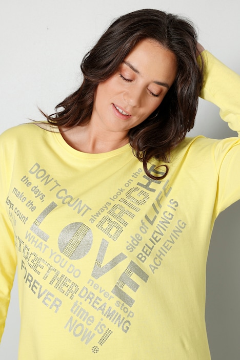 Sweatshirt, LOVE, Saum-Bindeband