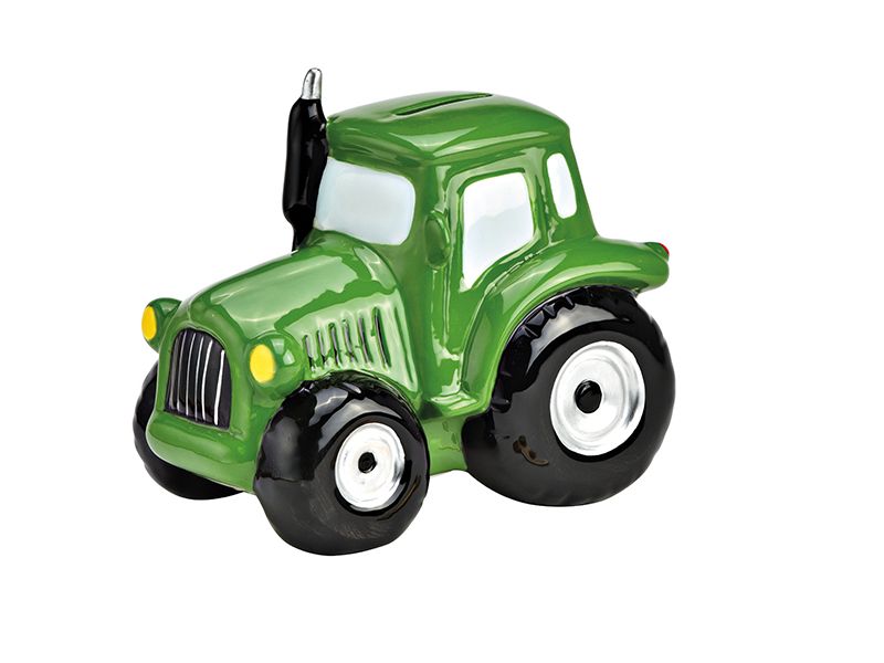 G. Wurm Spardose Traktor 17 x 14 x 11 cm Sparkasse zum Aufbewahren von Geld