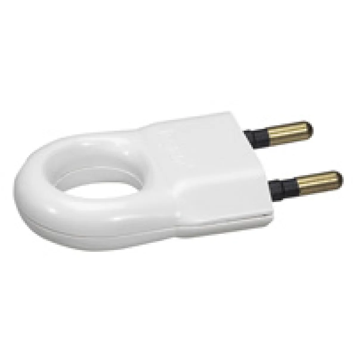 Legrand Fiche mâle 2P 6A - Blanc