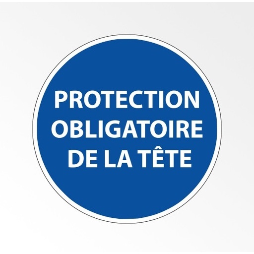 Panneau Obligatoire - EPI- Obligation port casque de sécurité