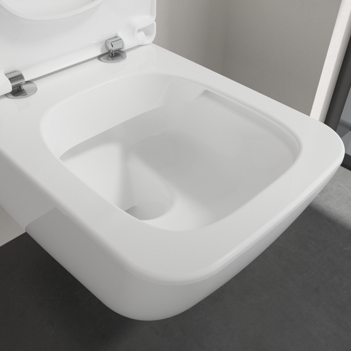 Villeroy & Boch Venticello randloos toilet en slimseat toiletzitting wit glans