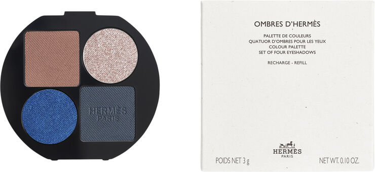 HERMÈS Ombres d'Hermès, powder quartet for the eyes refill, Ombres Marines