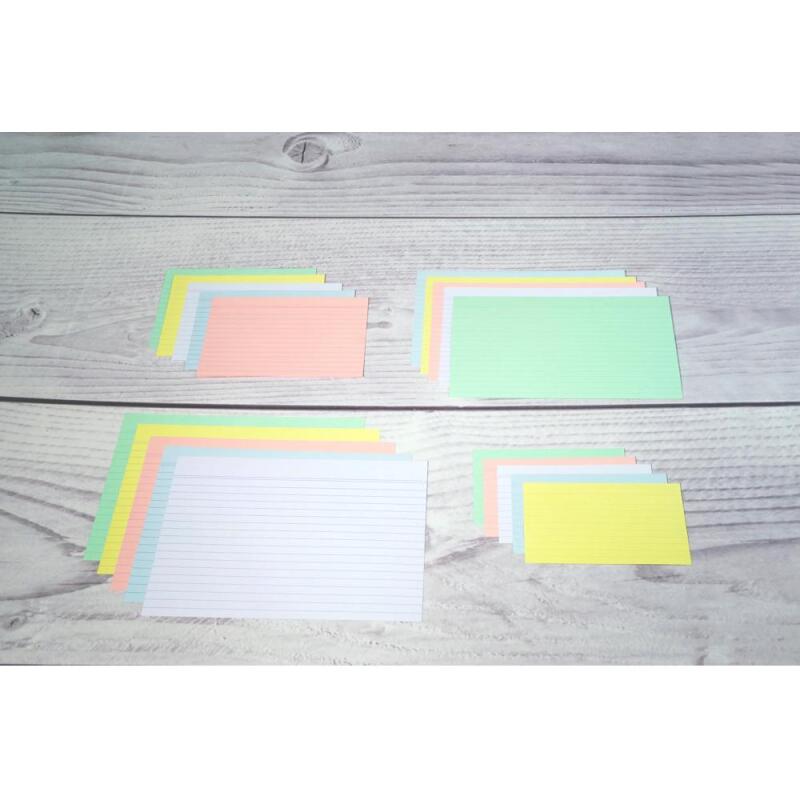Paquet 100 fiches sous film - bristol ligné non perforé 105x148mm - Vert