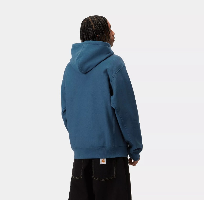 Carhartt WIP Hooded American Script Sweat Natural