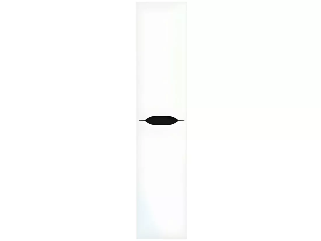 Colonne Meuble salle de bain en mélamine laqué blanc brillant - Longueur 30 x profondeur 27 x Hauteur 140 cm