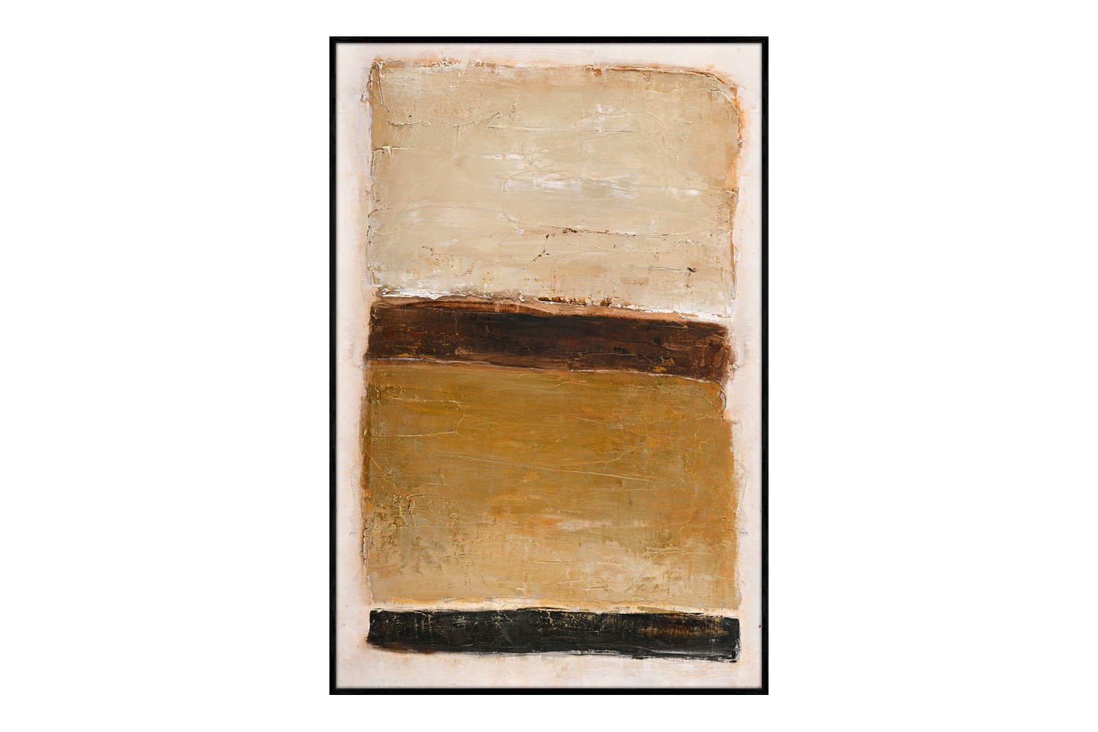 Ochre square 100x150 cm Black Frame