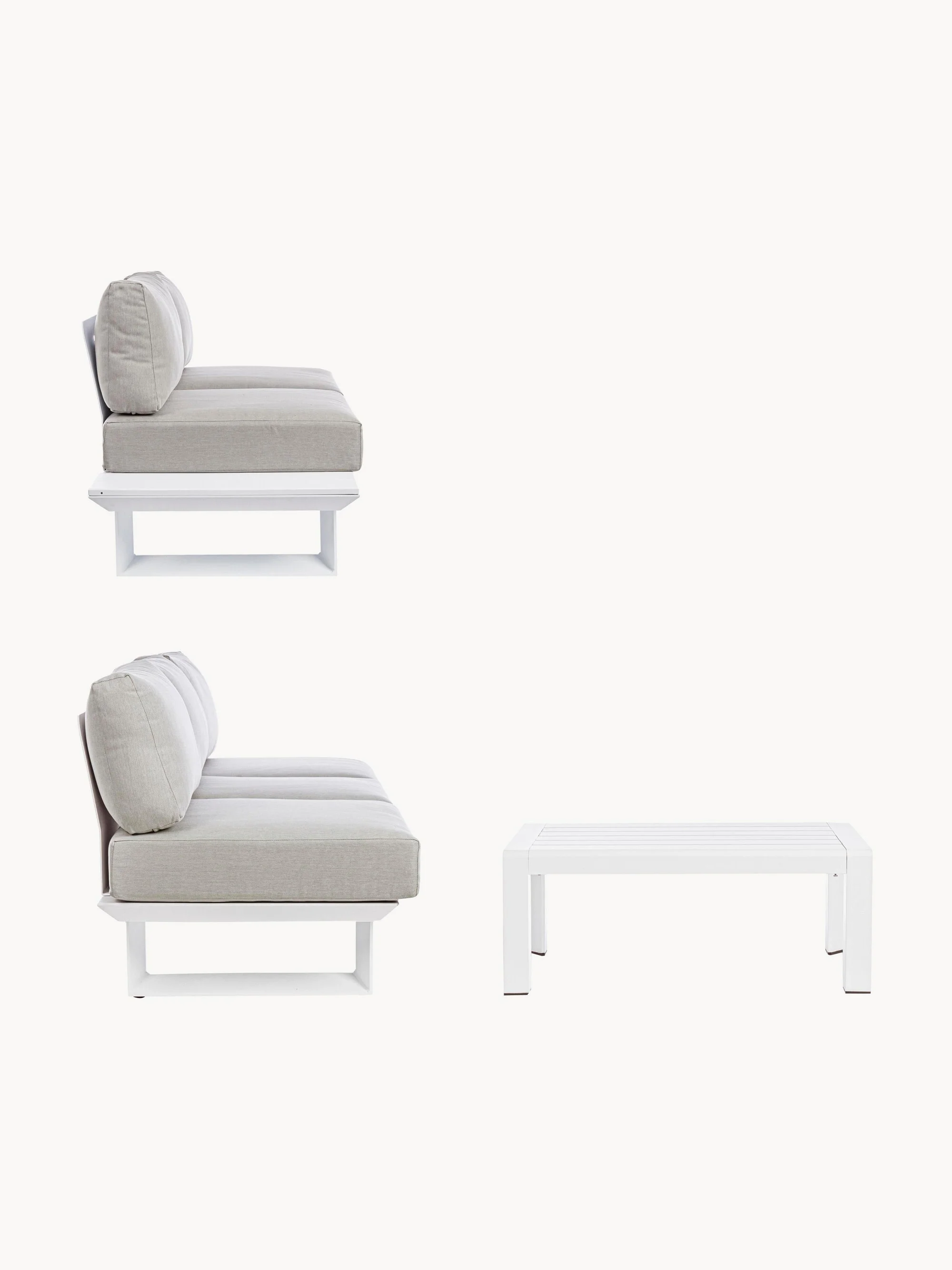 Tuin loungeset Konnor, 3-delig
