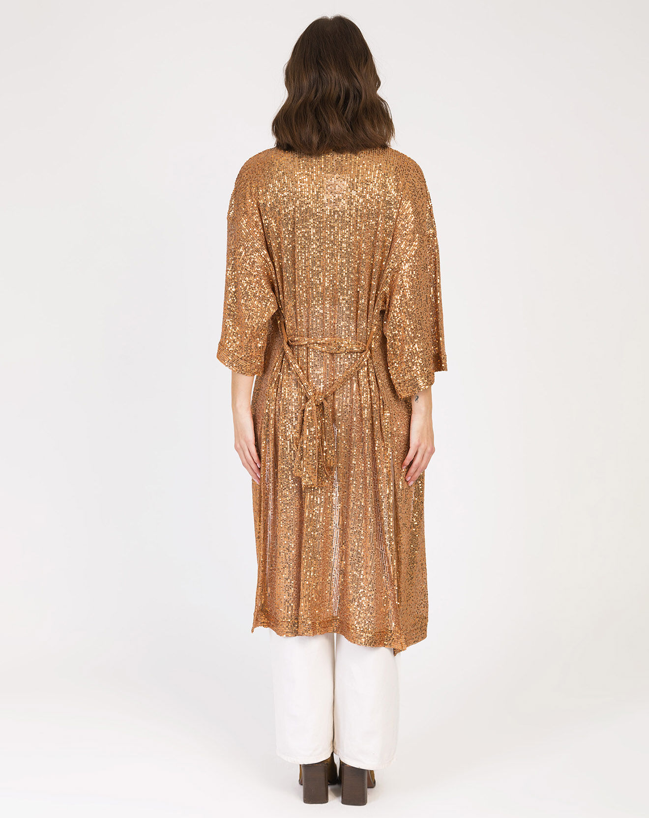 An'ge Veste Aleksa à sequins bronze