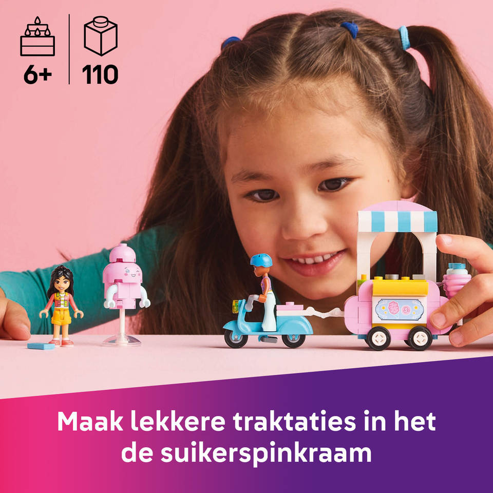 LEGO Friends suikerspinkraam en scooter 42643