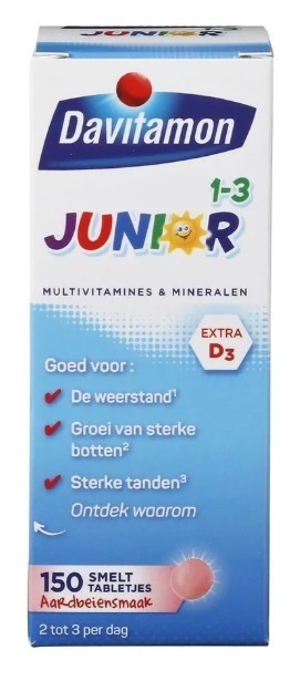 Davitamon Junior 1-3 150 smelttabletten