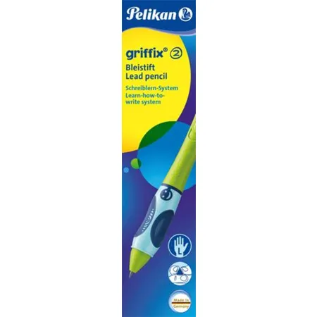Pelikan griffix® 2 Bleistift, grün, links, Faltschachtel