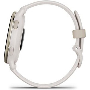 Montre connectée Garmin Vivoactive 5, Cream Gold avec bracelet ivoire