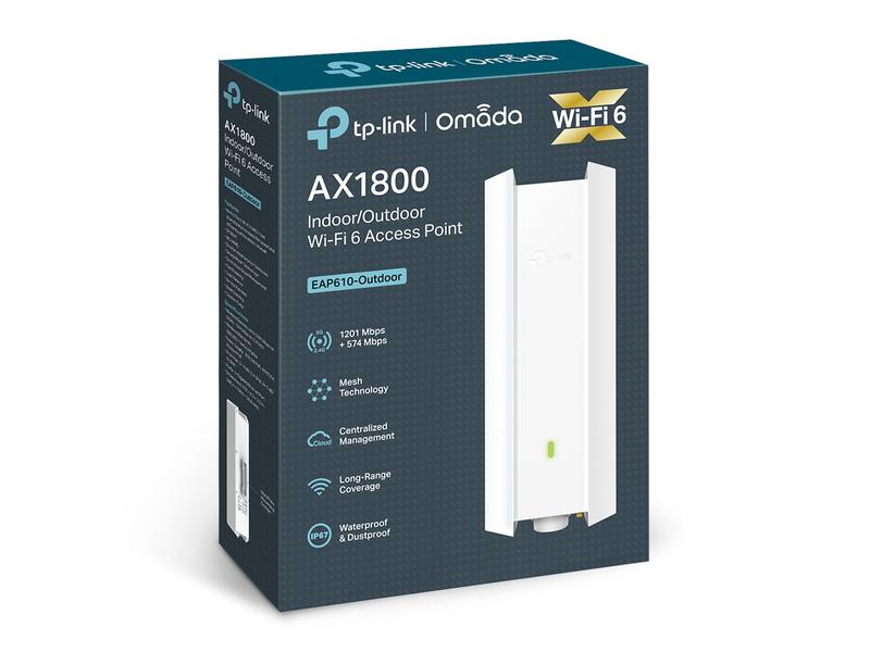 TP-Link Outdoor Access Point EAP610-Outdoor AX1800 Indoor/Outdoor WiFi 6 Accesspoint