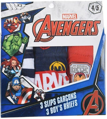 Marvels Avengers Classic Underbukse 3-pack, Light Grey
