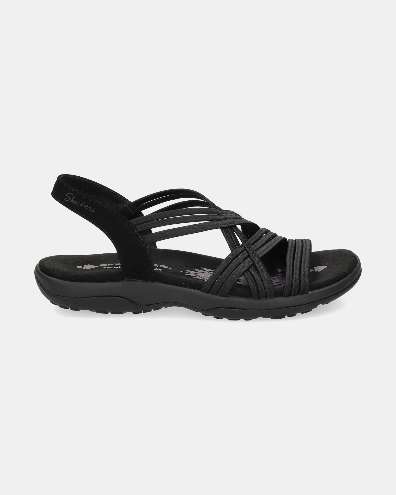 Skechers Reggae Slim Sandalen  - zwart
