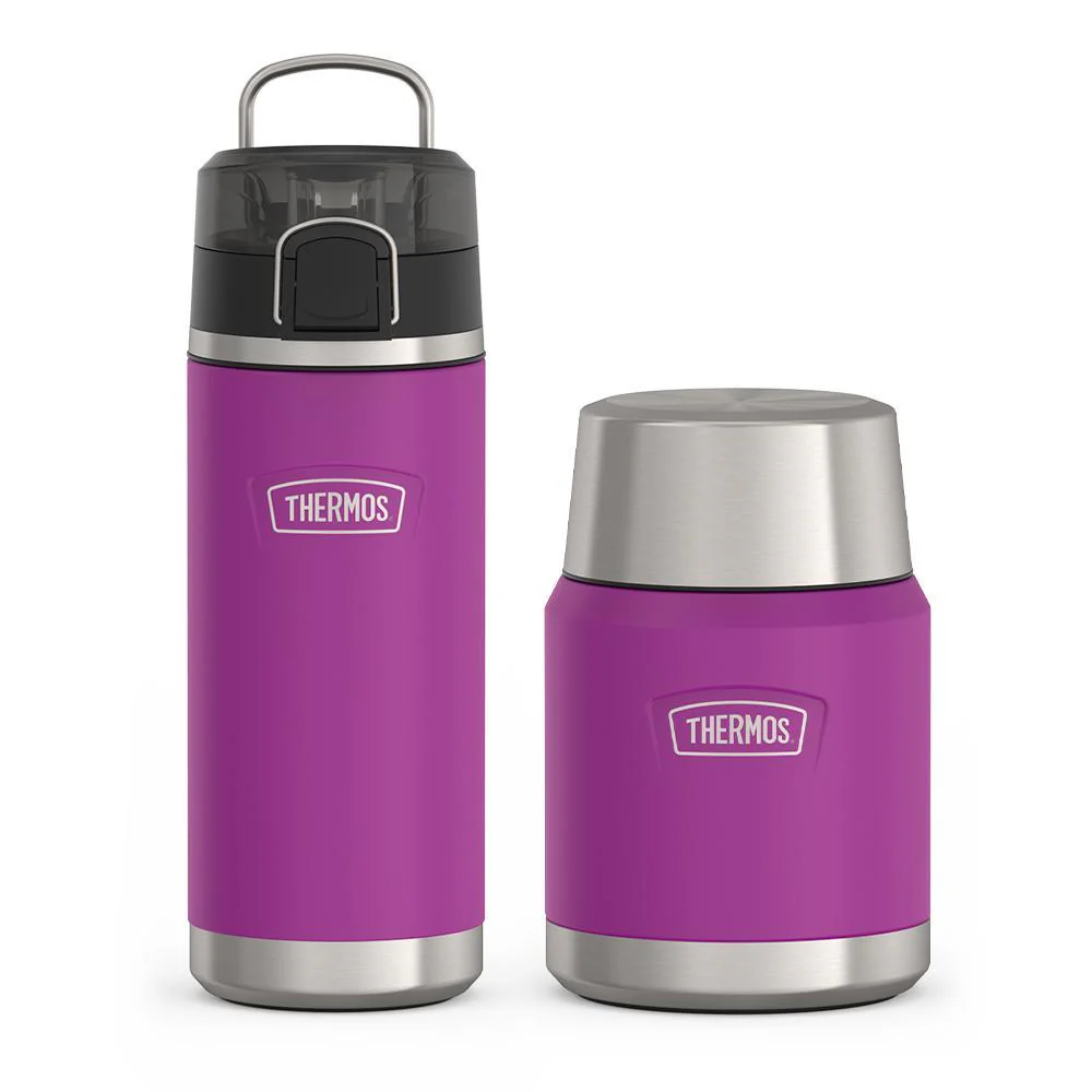 18ozICON™ KIDS WATER BOTTLE WITH SPOUT LID - PLUM,16oz ICON™ FOOD JAR - PLUM
