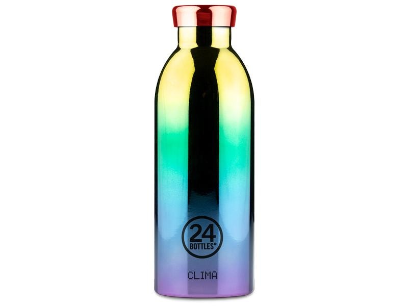 24Bottles Thermosflasche Clima 500 ml, Skybeau Isolierflasche mit doppelwandiger Edelstahlisolation