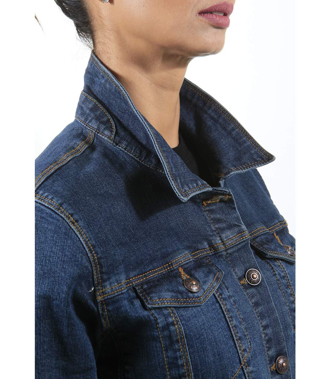 Veste en jeans stretch coupe ajustée ENIA DENIM