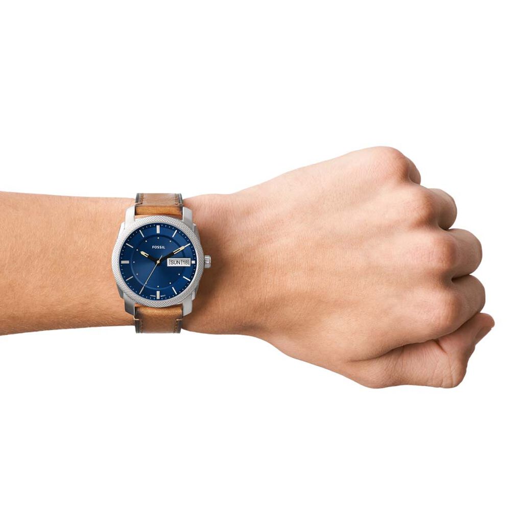 Montre Fossil Machine Bleu