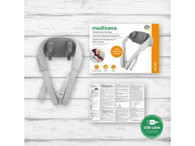 Medisana Nacken-Massagegerät NM990 Massage in drei Geschwindigkeitsstufen