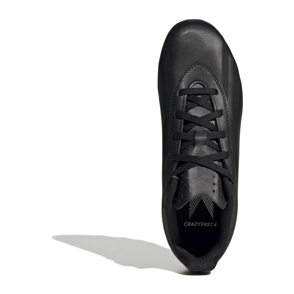 adidas X Crazyfast.4 junior voetbalschoenen zwart
