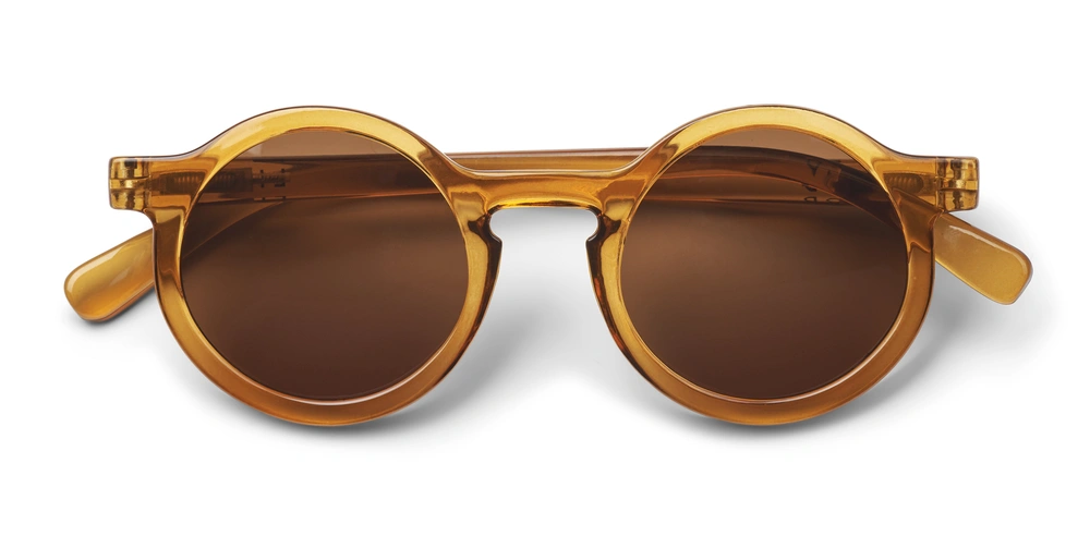 Sonnenbrille DARLA - TRANSPARENT in mustard