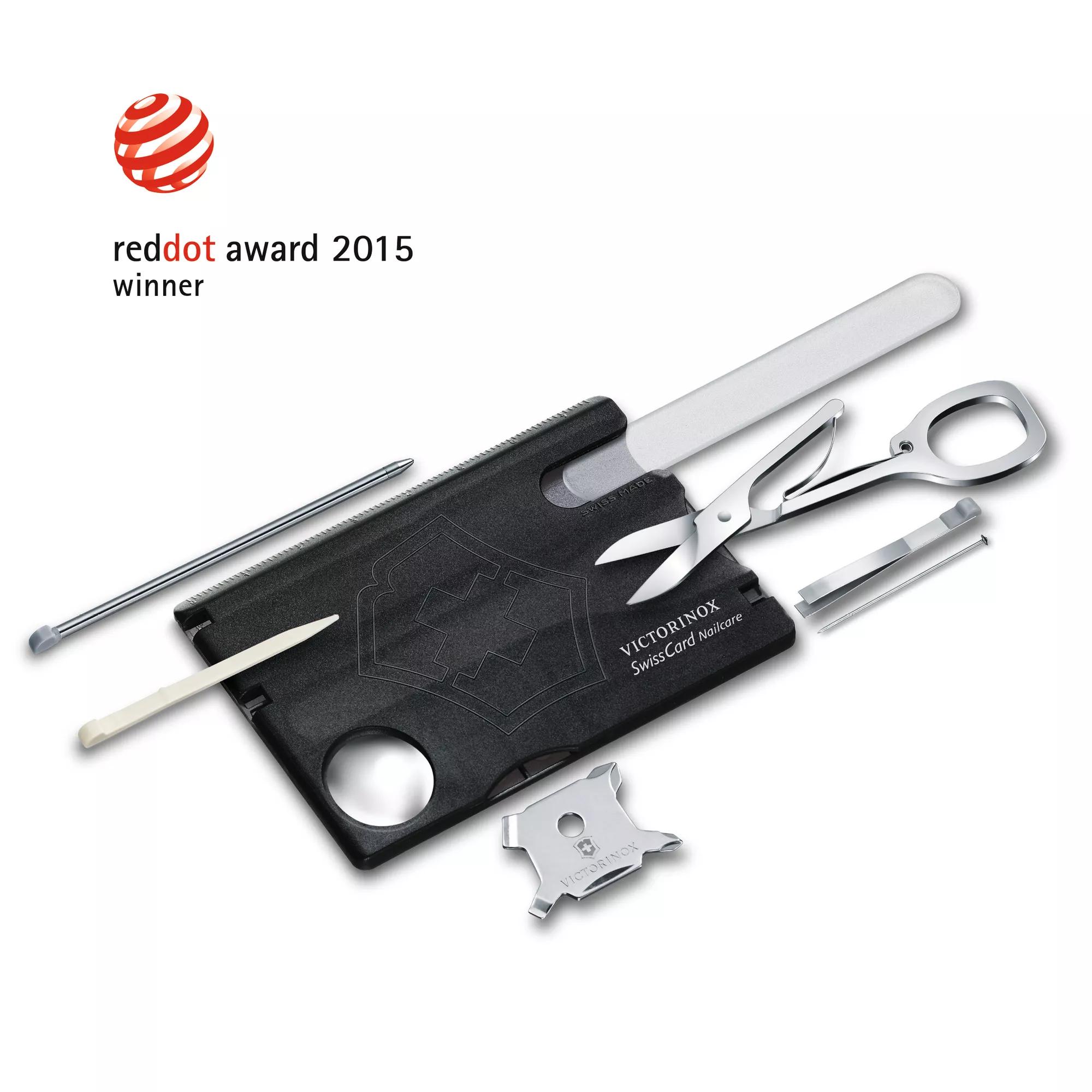 Swiss Card Nailcare-schwarz transparent