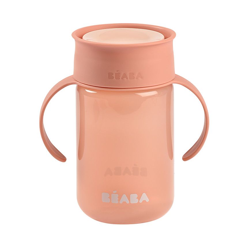 Tasse d'apprentissage 360° rose - Ecru