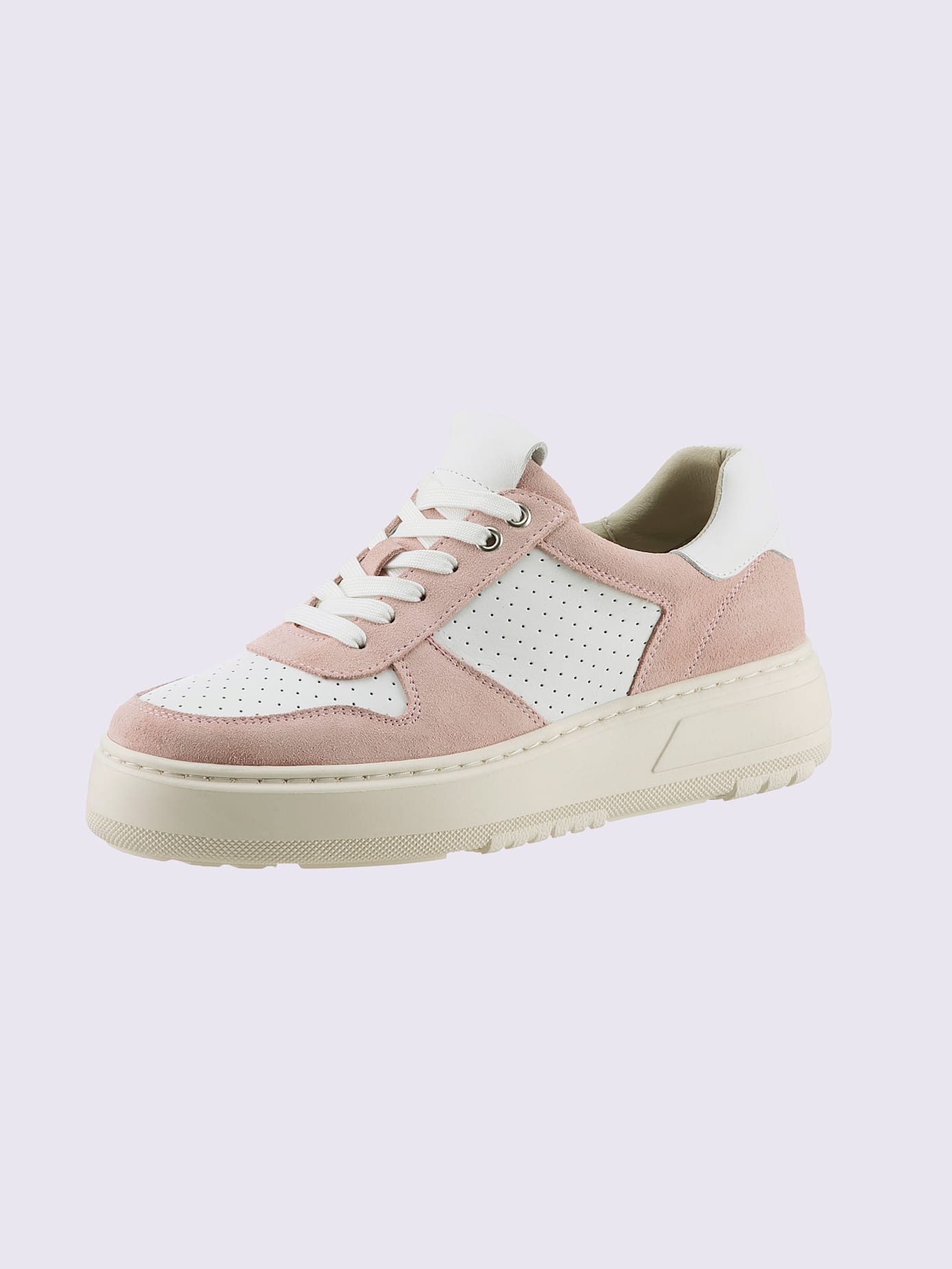 Baskets cuir de bœuf nappa et velours