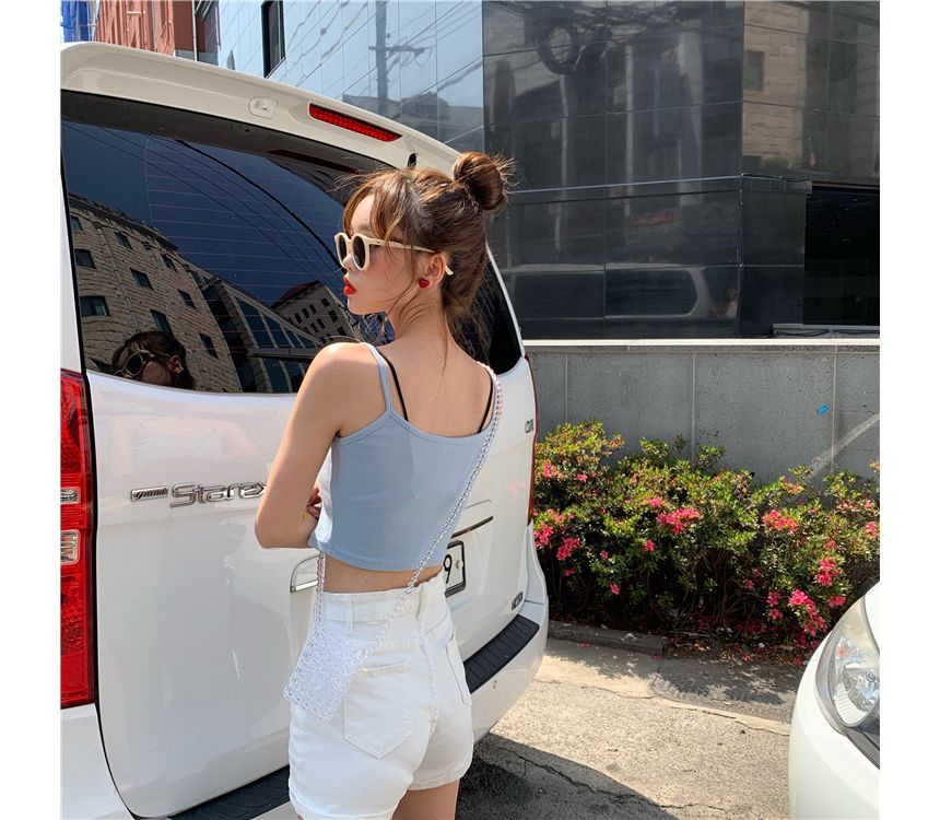 Moon City - Effen cropped camisole top