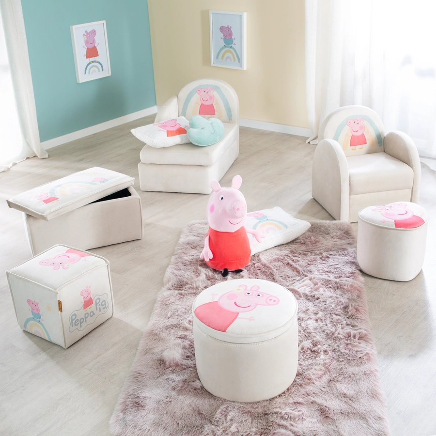 roba Kinderhocker in Würfelform Peppa Pig