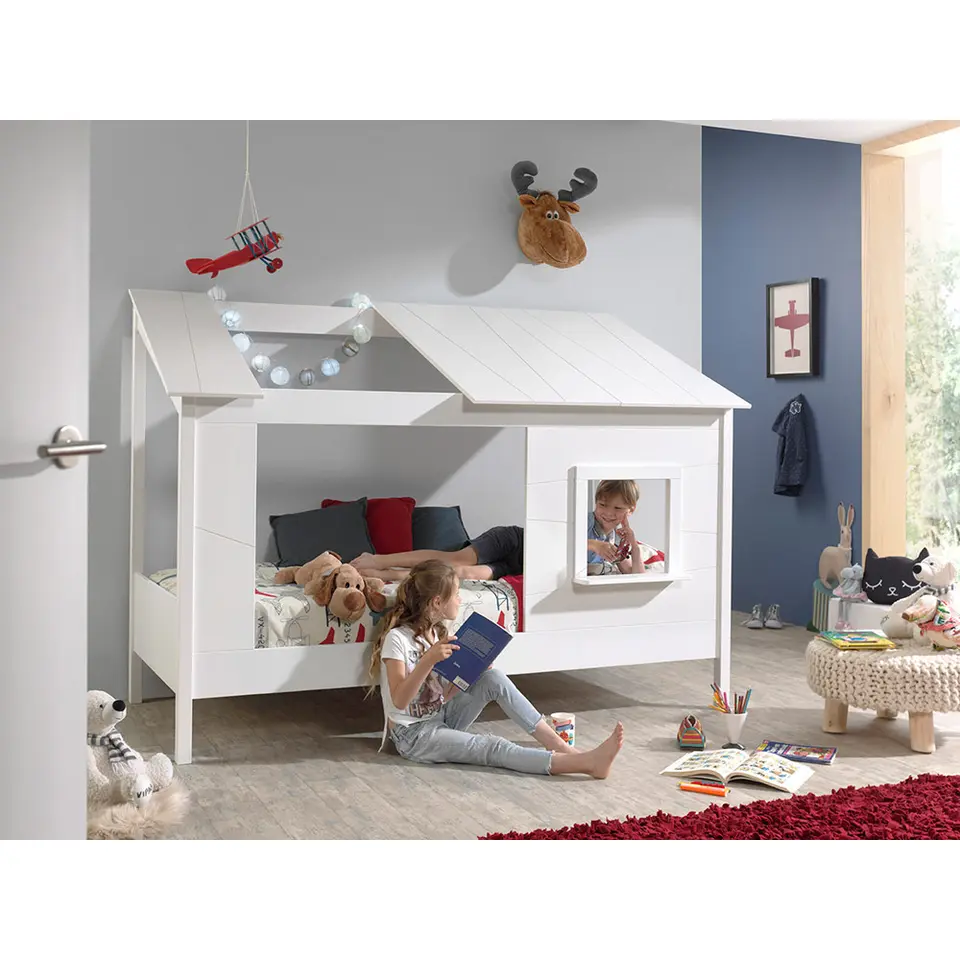 Vipack huisbed - wit - 90x200 cm