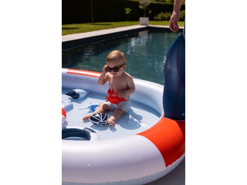 Swim Essentials Planschbecken Whale Adventure Ø 210 cm Aufblasbares Kinderplanschbecken im Whale Adventure-Design