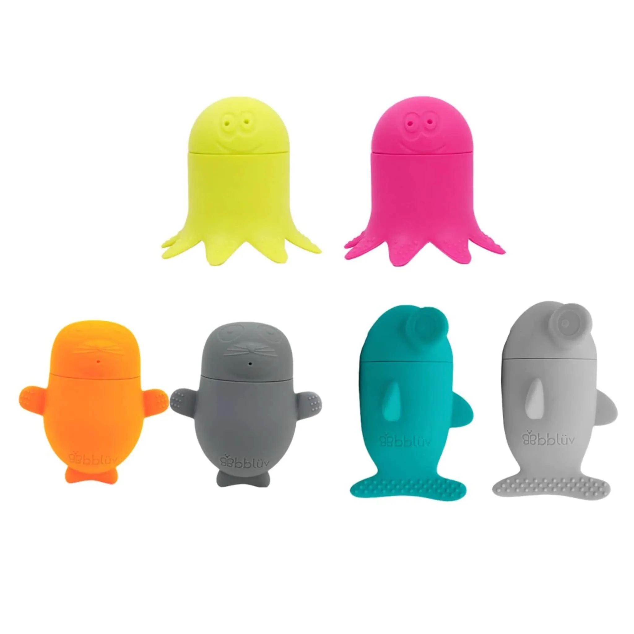 Bblüv Jouets de Bain en Silicone Büddies