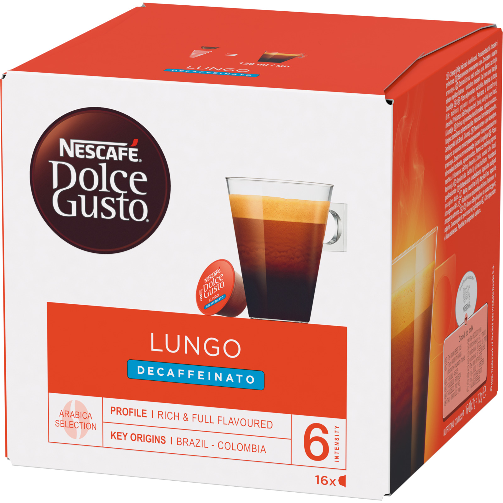 Nescafe Dolce Gusto Lungo Decaffeinato 16 Kapseln