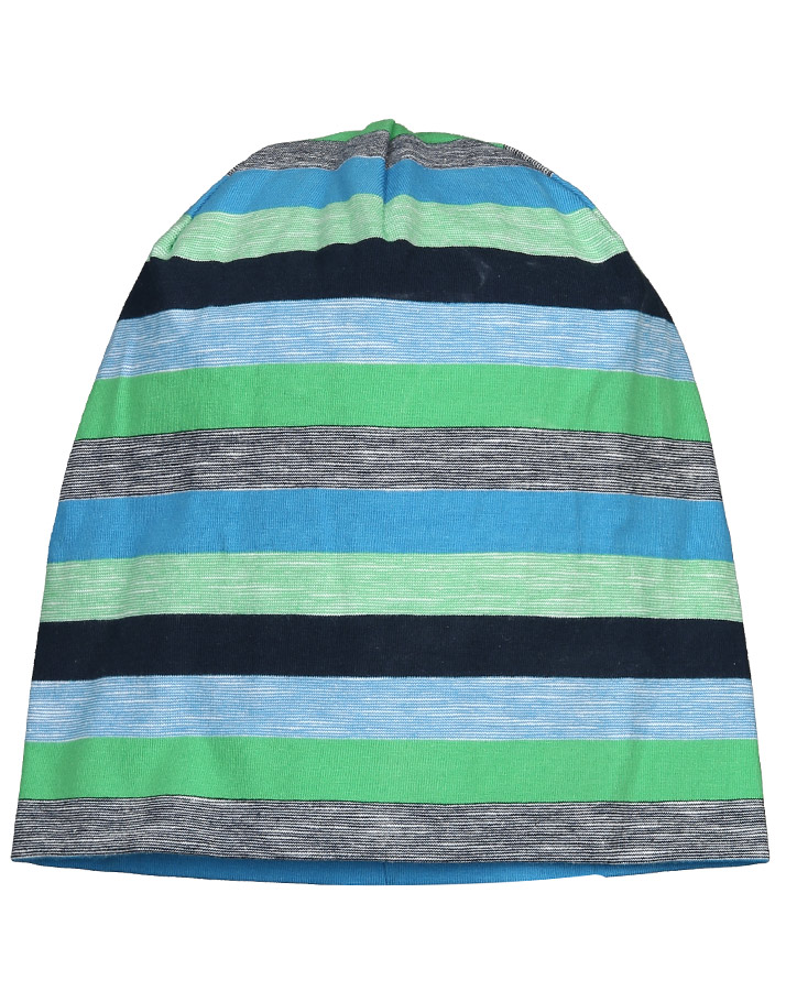 Beanie MULTI in marine/grün