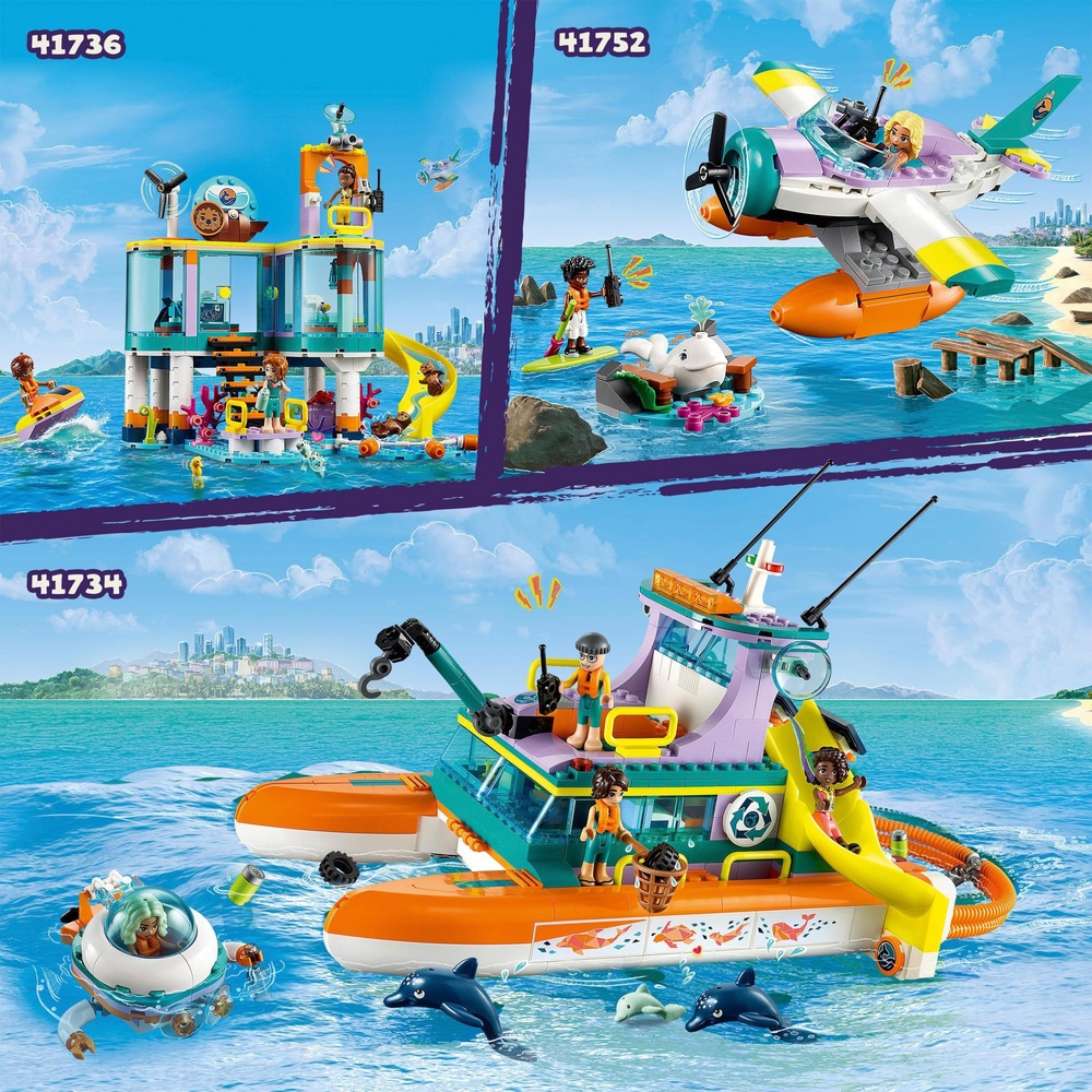LEGO Friends 41736 Seenotrettungszentrum Spielzeug-Tierarzt-Set