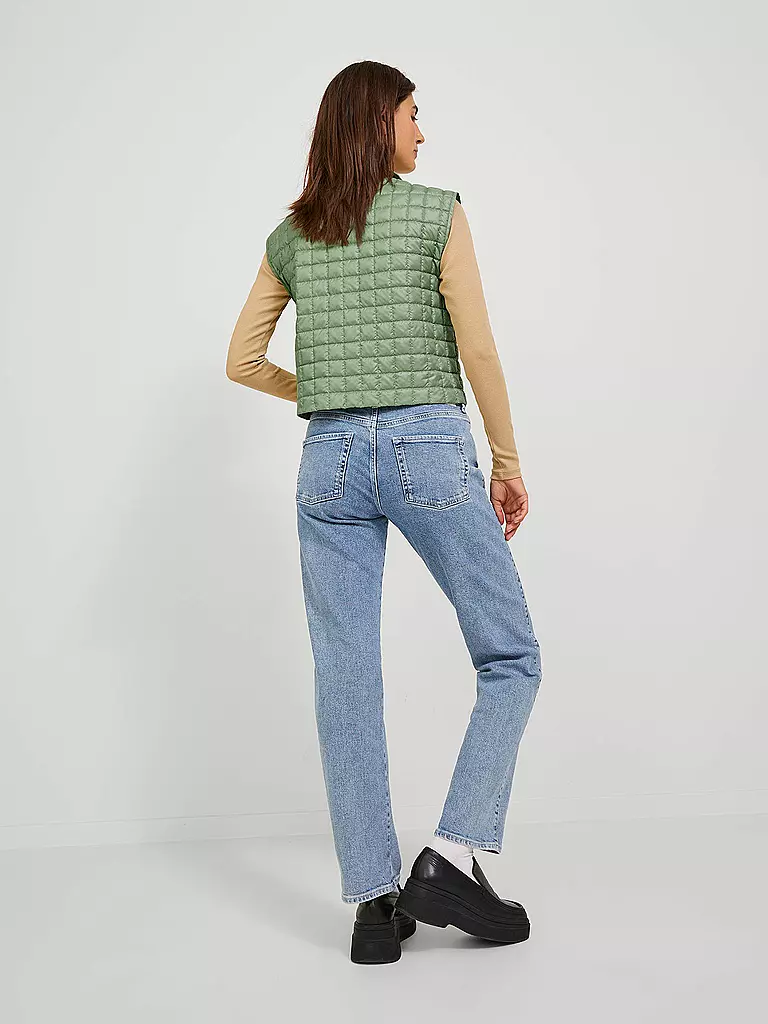 JJXX Steppgilet JXLAIN grün