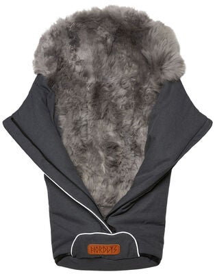 Nordlys Saga Lammeskinnspose, Grey