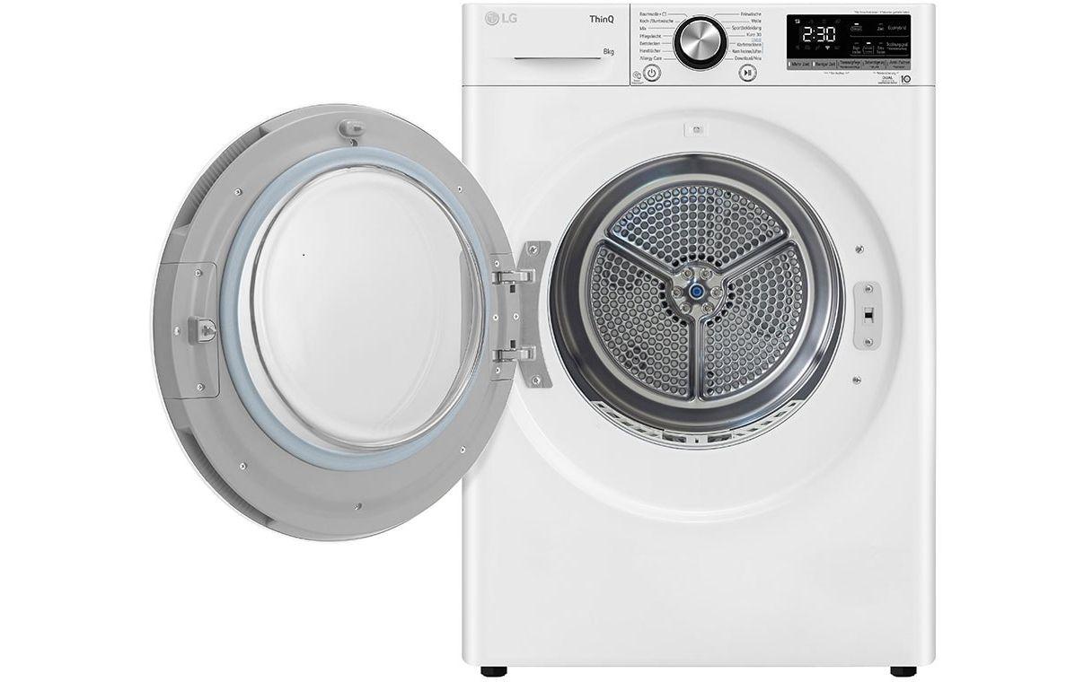 Wäschetrockner RT80V9W Links/Wechselbar<br>Tumbler mit «Dual» Inverter-Wärmepumpe