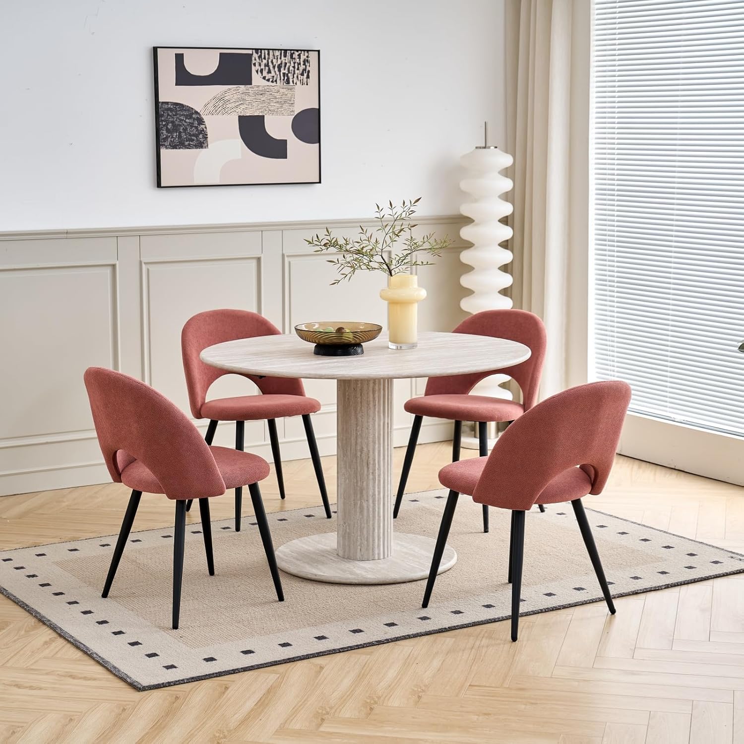 115 cm Esstisch, Moderner, Minimalistischer, Runder Küchentisch, Geeignet für Küchen und Esszimmer – GDS