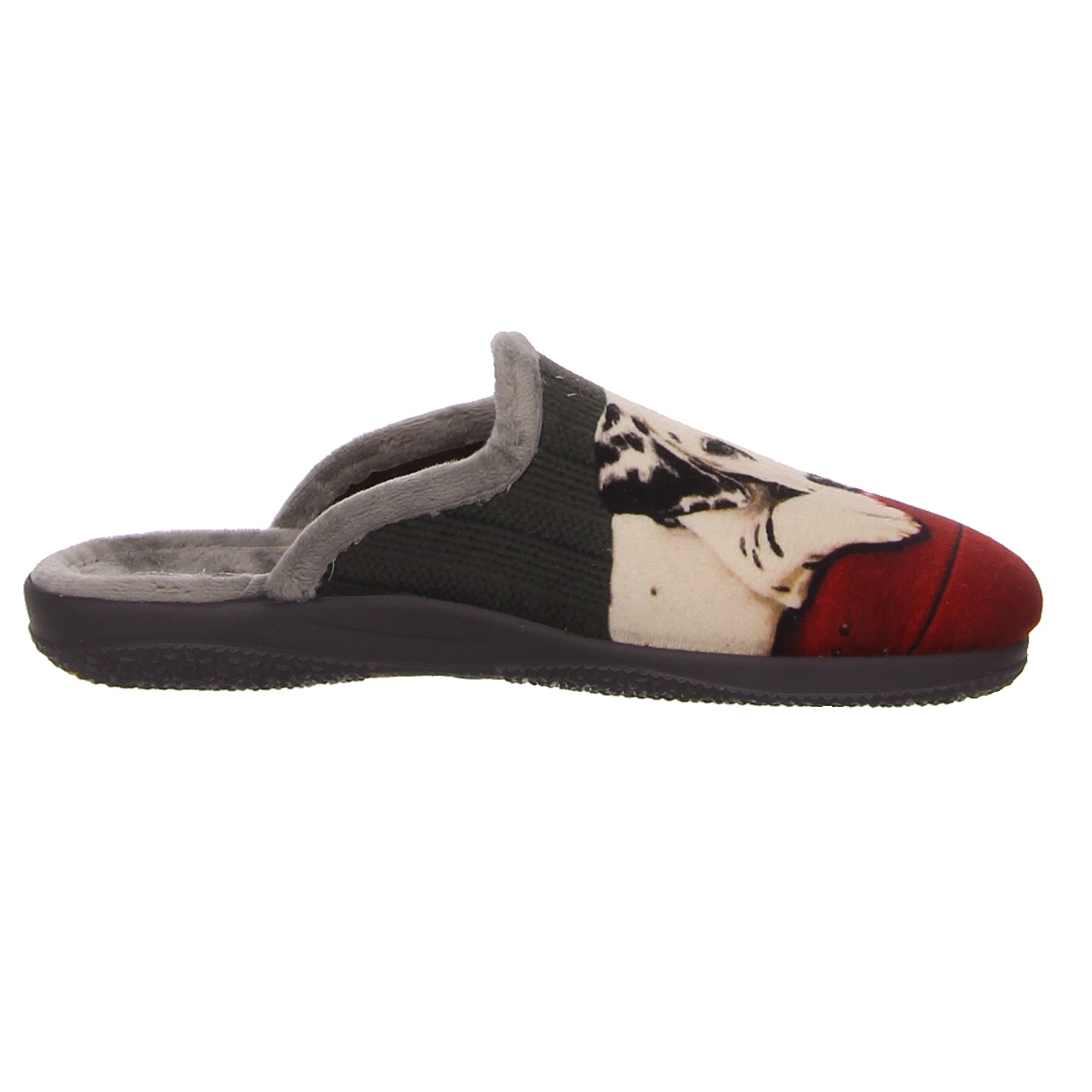 Miro Hausschuhe grau/rot grau