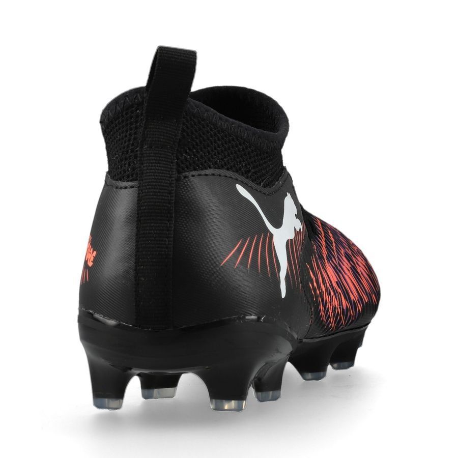 PUMA Future 8 Match FG/AG Unlimited - Noir/Blanc/Glowing Red Enfant