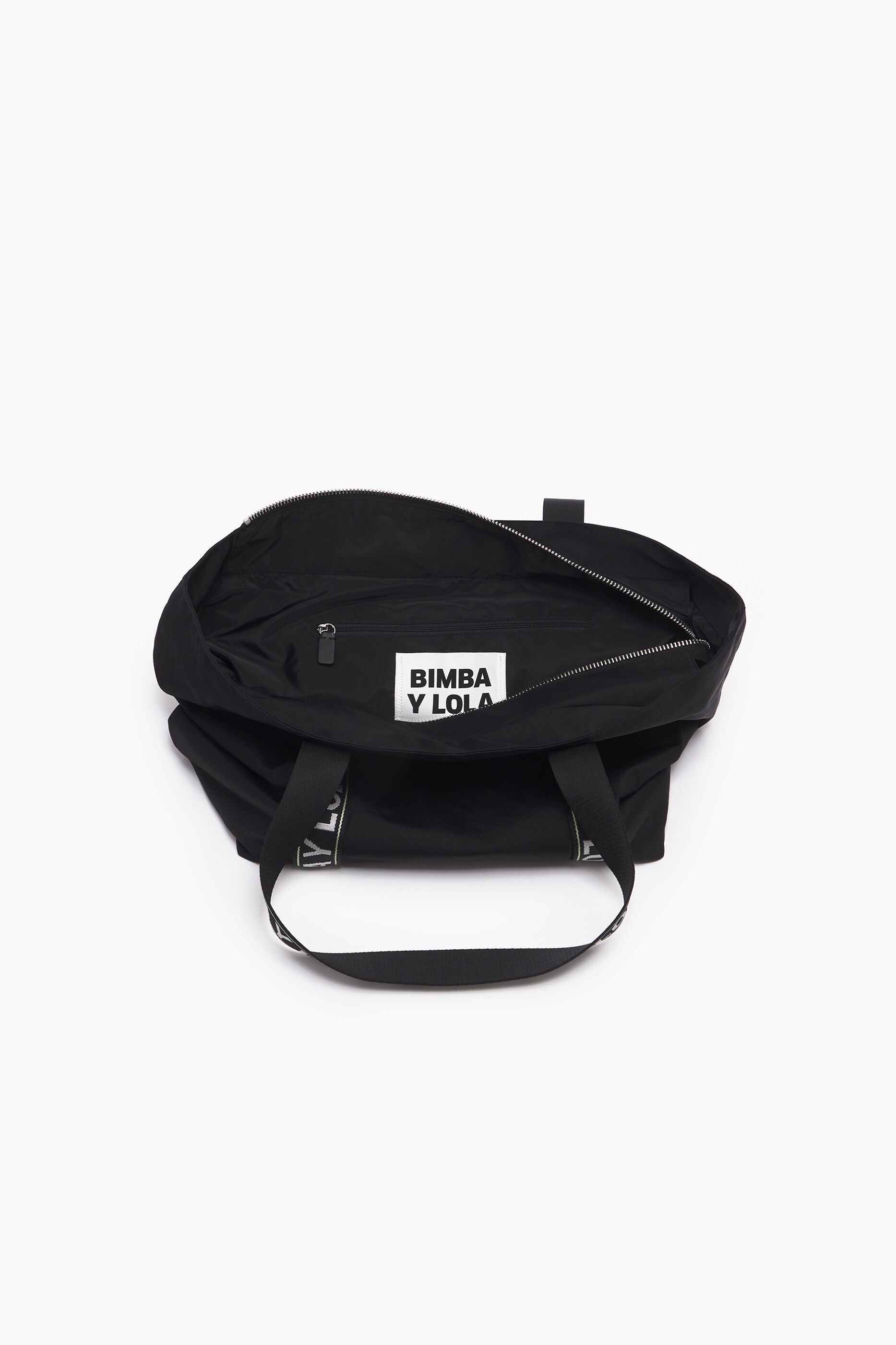 Sacola de compras tamanho XL em nylon preto