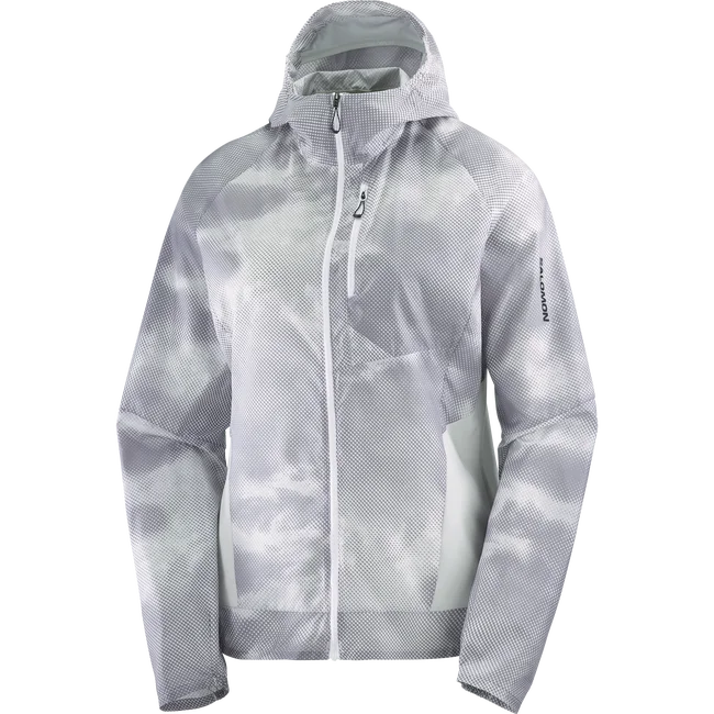BONATTI CROSS WIND PRINT  Windjacke Damen WHITE/GrayViolet/FrostGray