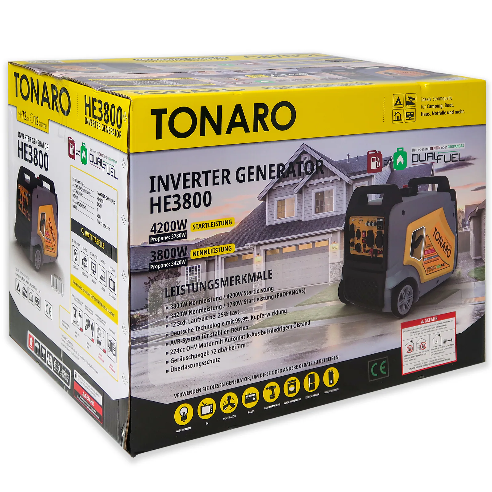 Tonaro Dual Inverter Generator HE3800